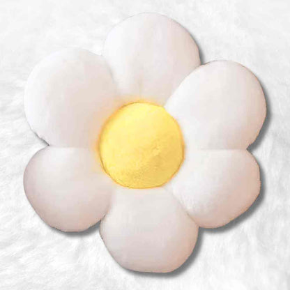 Coussin Fleur blanc​