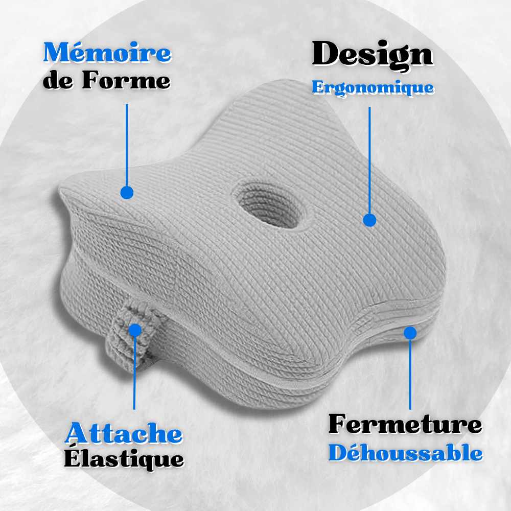 Informations sur le Coussin Genoux pour la Nuit gris clair