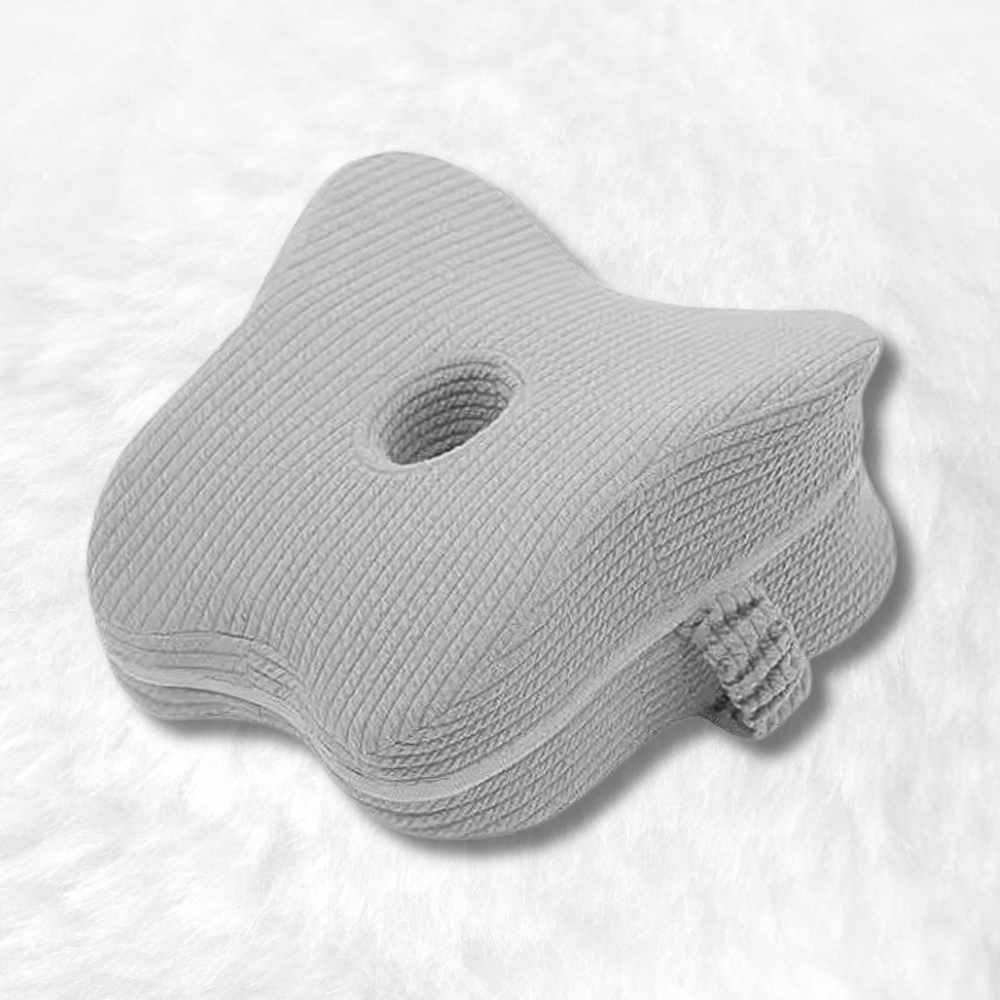 Coussin Genoux pour la Nuit gris clair
