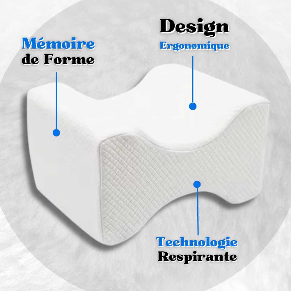 Informations clés sur le Coussin Genoux Nuit Pharmacie blanc 