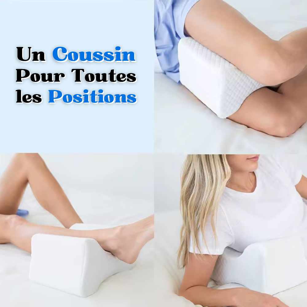 Coussin Genoux Nuit Pharmacie blanc positions