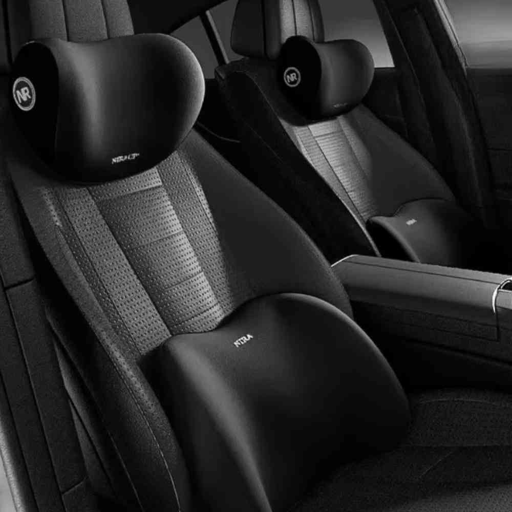 Siège avec le Coussin Lombaire Voiture Ergonomique noir​