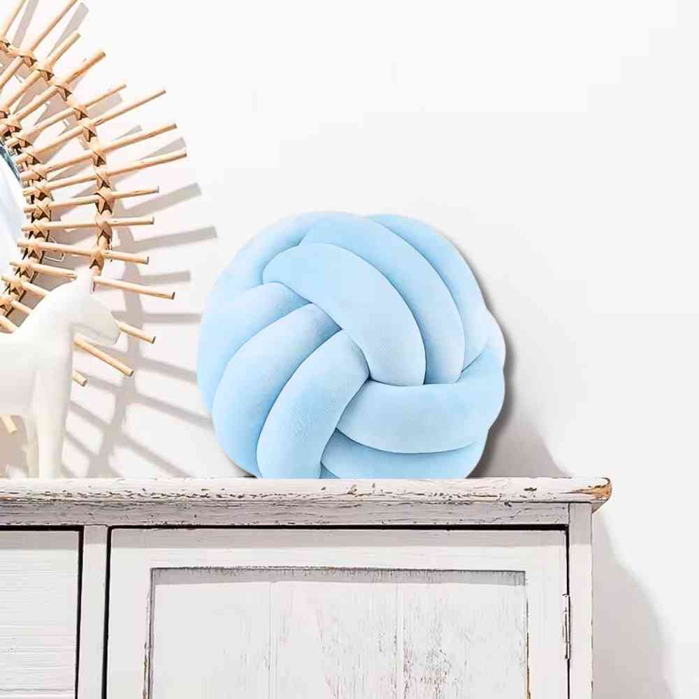 Coussin Noeud​ Bleu ciel décoratif