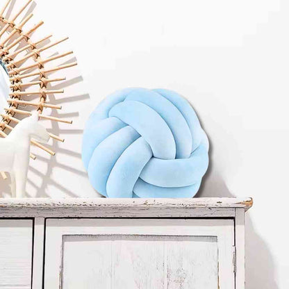 Coussin Noeud​ Bleu ciel décoratif