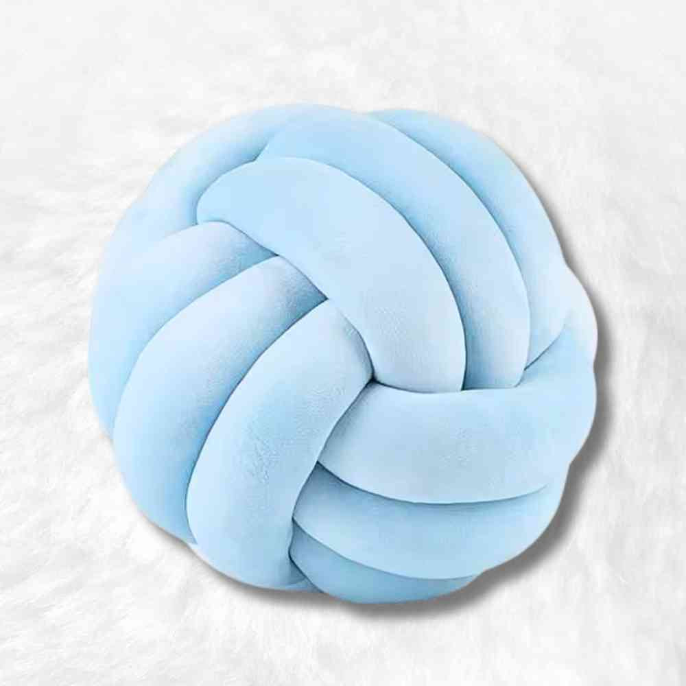 Coussin Noeud​ Bleu ciel