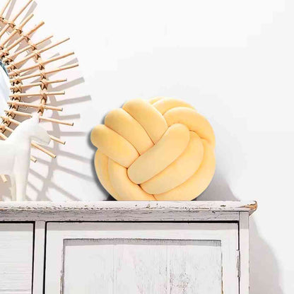 Décoration grâce au Coussin Noeud​ Jaune
