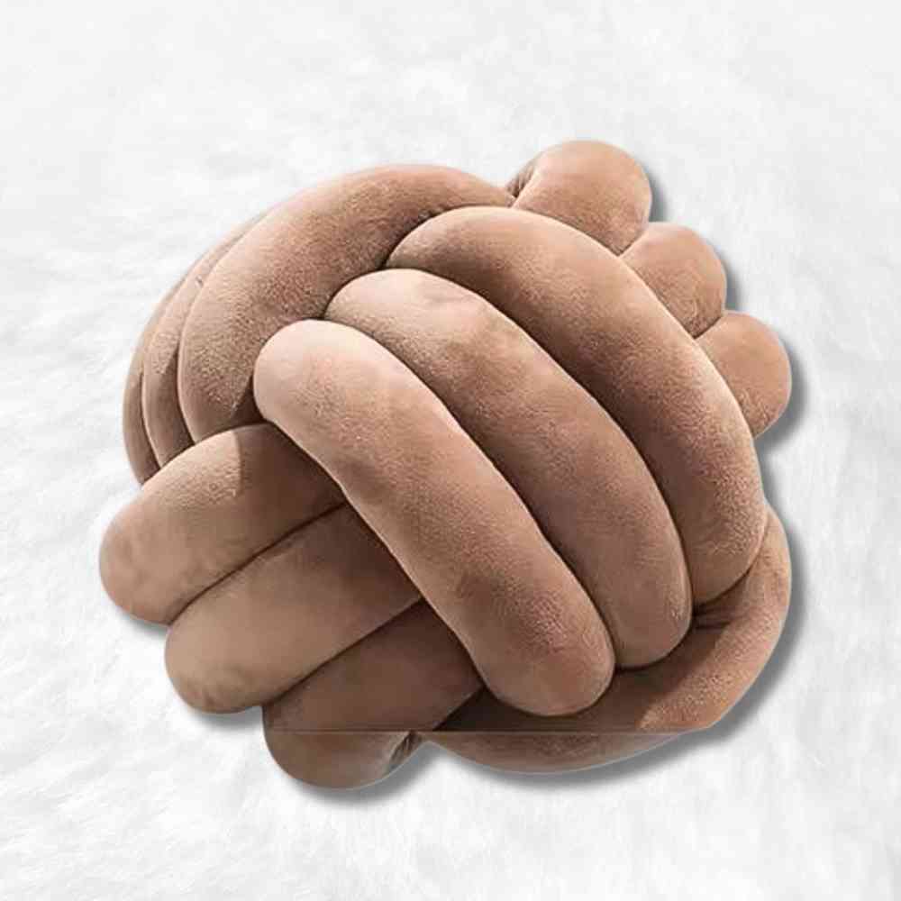Coussin Noeud​ Marron
