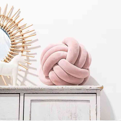 Décoration avec le Coussin Noeud​ Rose pastel