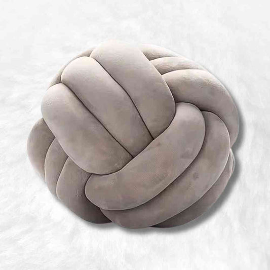 Coussin Noeud​ Taupe