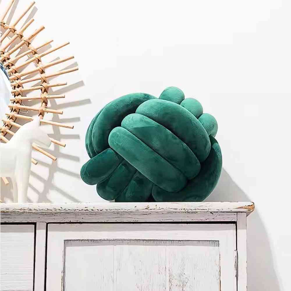 Décoration du Coussin Noeud​ Vert