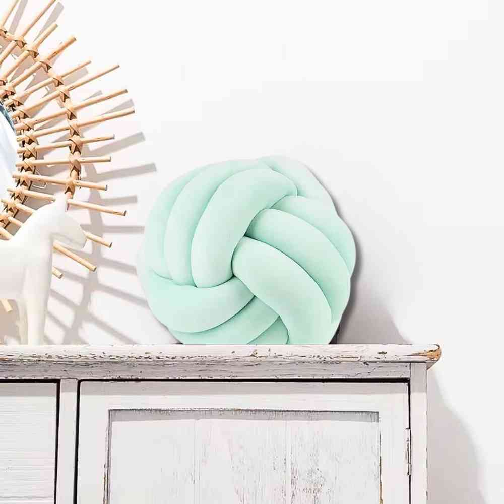 Décoration du Coussin Noeud​ Vert pastel