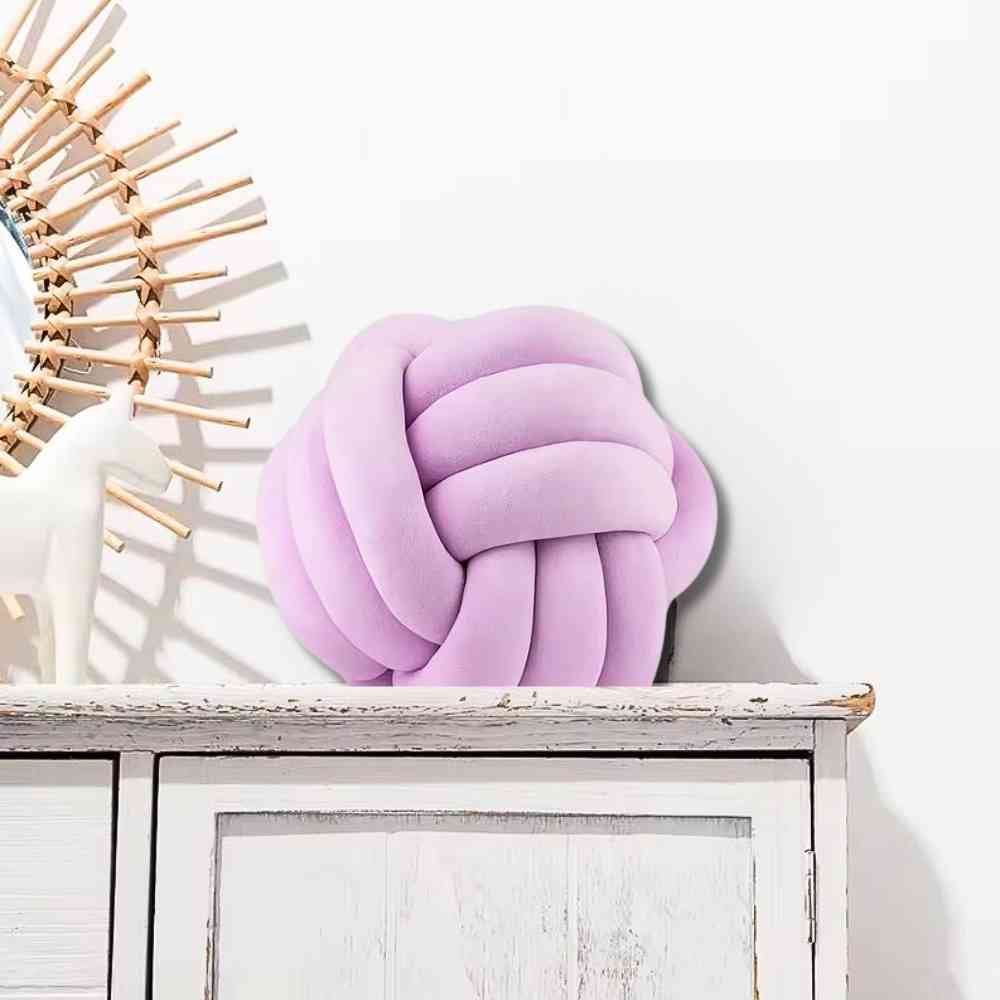 Coussin Noeud​ Violet décoratif