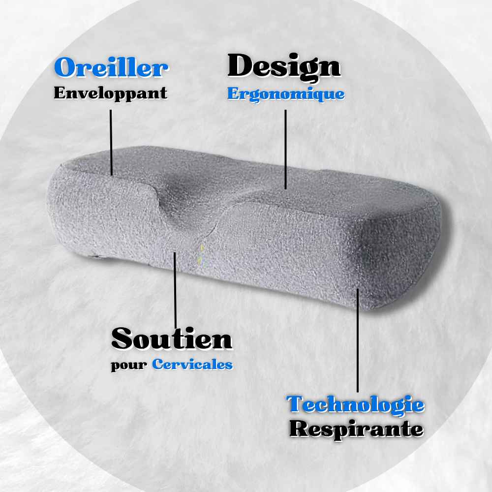 Informations Coussin Orthopédique Cervical​ gris 