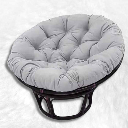 Coussin pour Fauteuil en Rotin rond gris clair