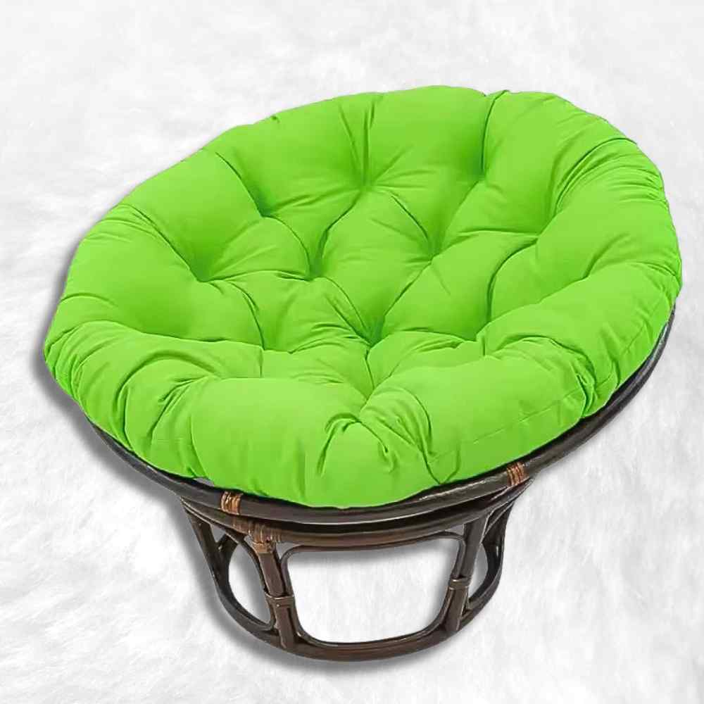 Coussin pour Fauteuil en Rotin rond vert