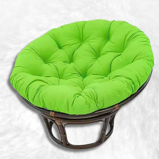 Coussin pour Fauteuil en Rotin rond vert