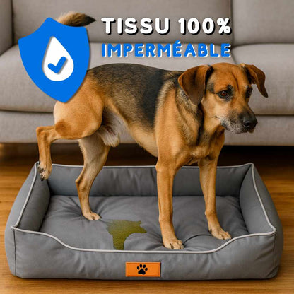 Coussin chien indestructible gris imperméable