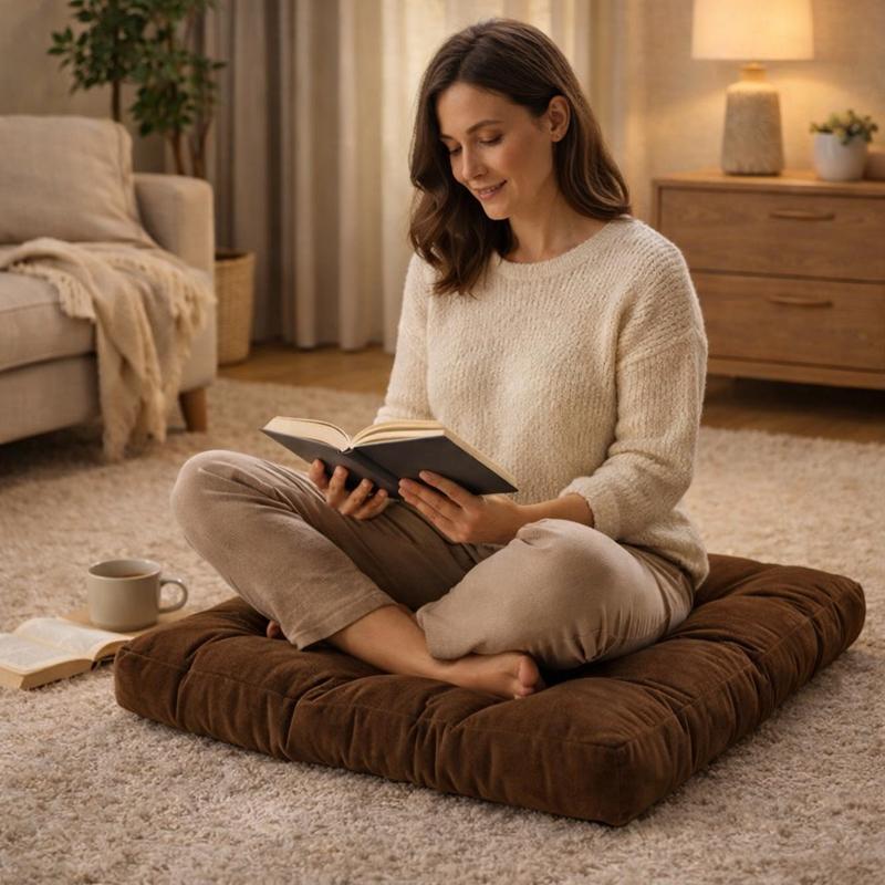 Coussin de Sol Grand marron