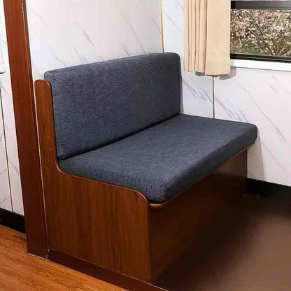 Un banc avec la Housse Banquette Camping Car gris​