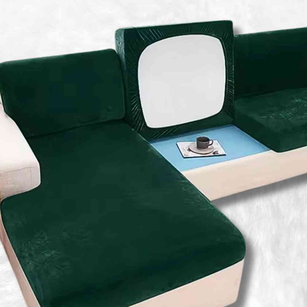 Housse Canapé d'Angle vert sapin