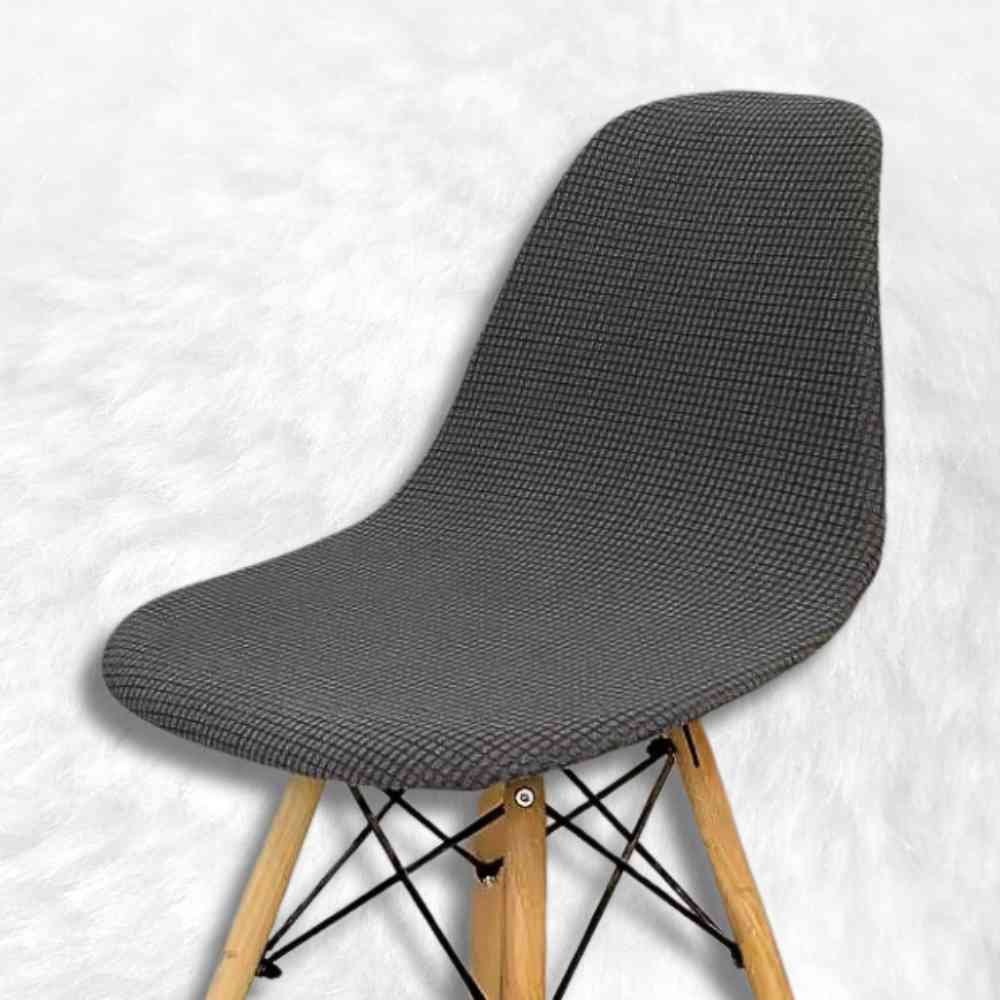 Housse de Chaise Scandinave​ gris foncé
