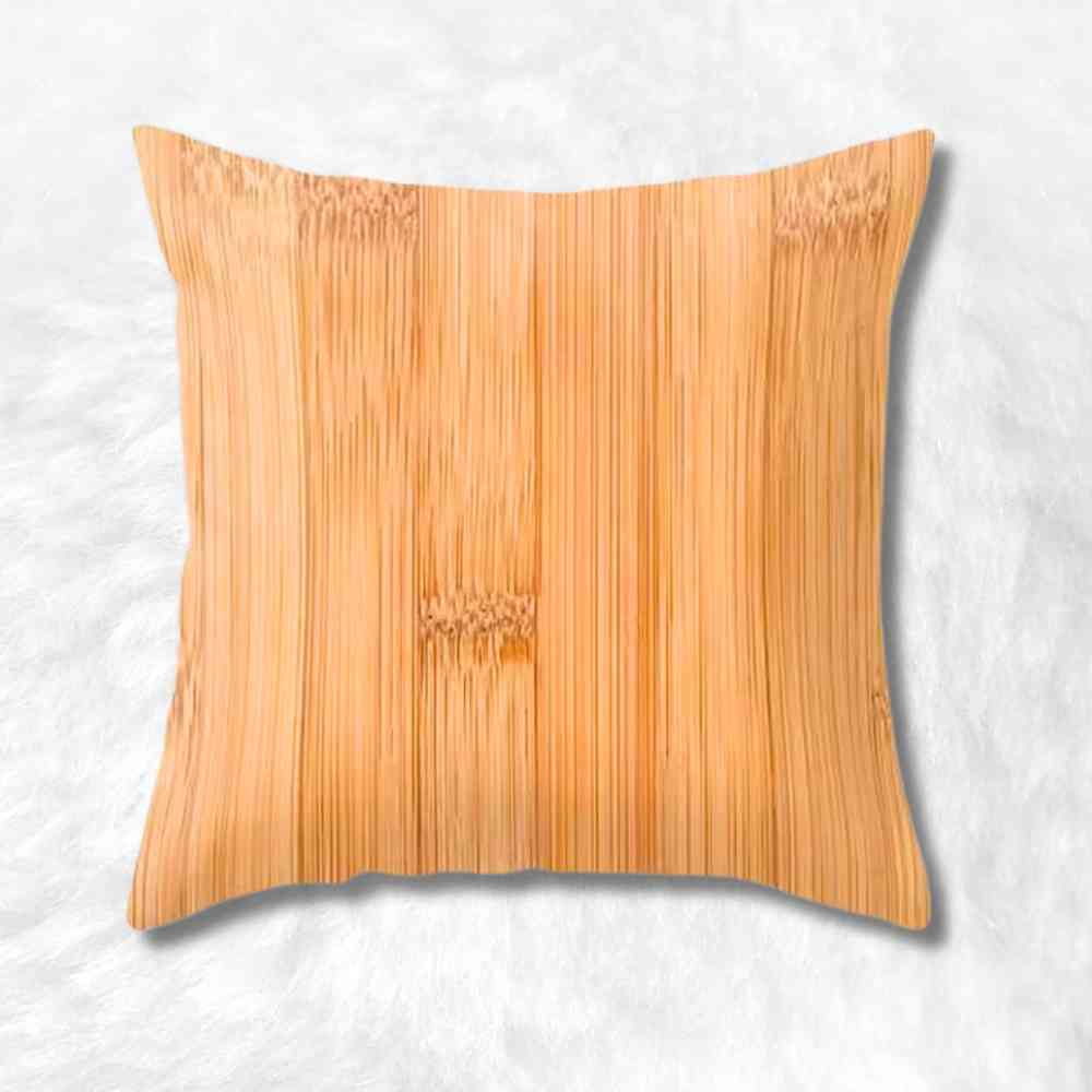 Housse Coussin Carré bois 2