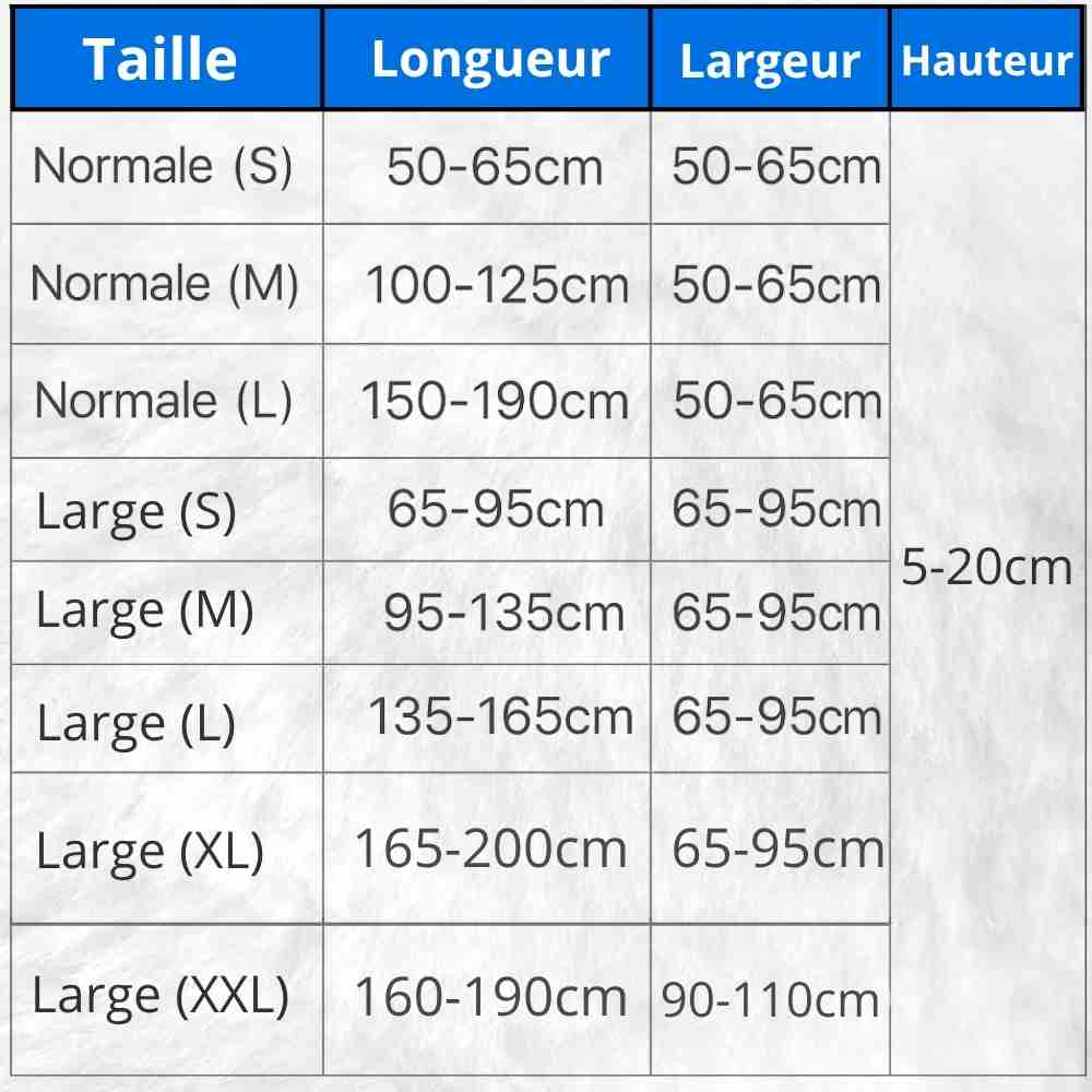 Dimensions des Housses de Canapé Extensible 