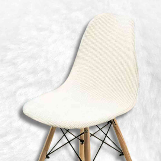 Housse de Chaise Extensible​ Imperméable blanche
