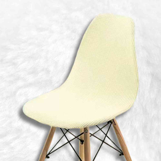 Housse de Chaise Extensible​ Imperméable crème