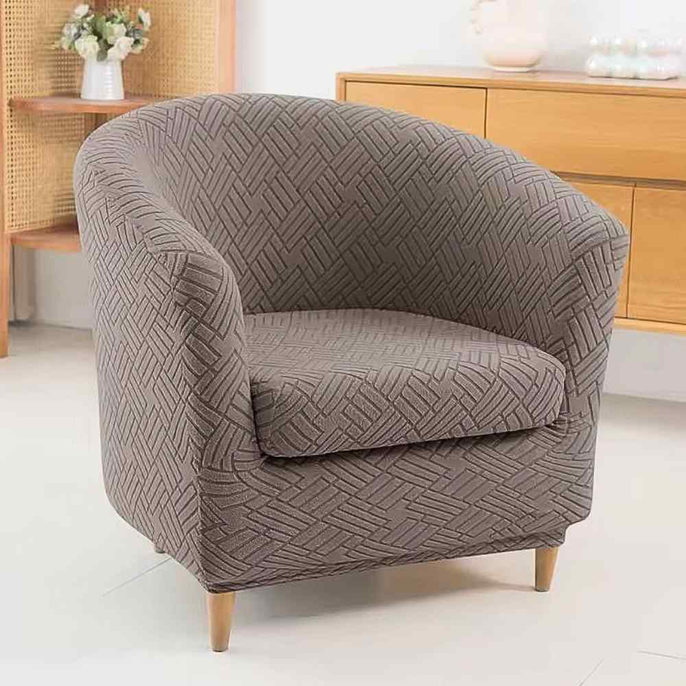 Housse Fauteuil Cabriolet Extensible​ taupe salon