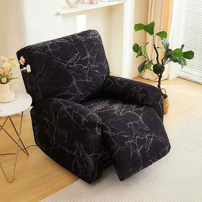 Housse Fauteuil Relaxant Marbre noir salon