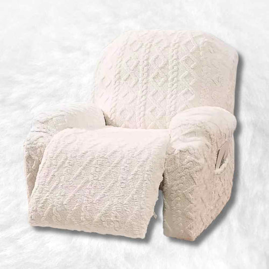 Housse Fauteuil Relax Tricot blanche