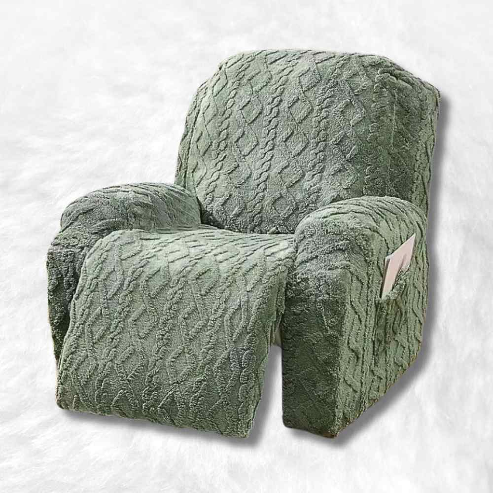 Housse Fauteuil Relax Tricot verte
