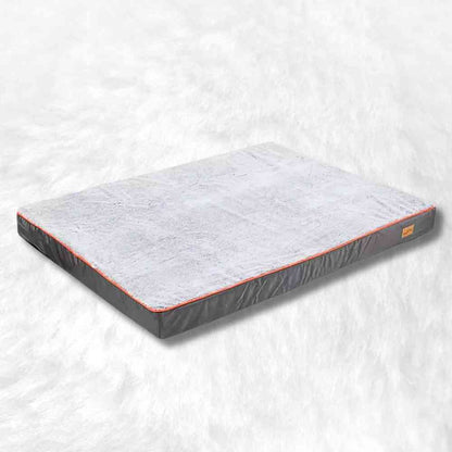 Matelas pour Chien XXL Déhoussable gris de côté